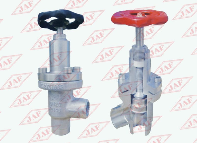 對焊直角截止閥J64F（B）-25(40）、對焊直角節(jié)流閥L61F(B)-25(40）